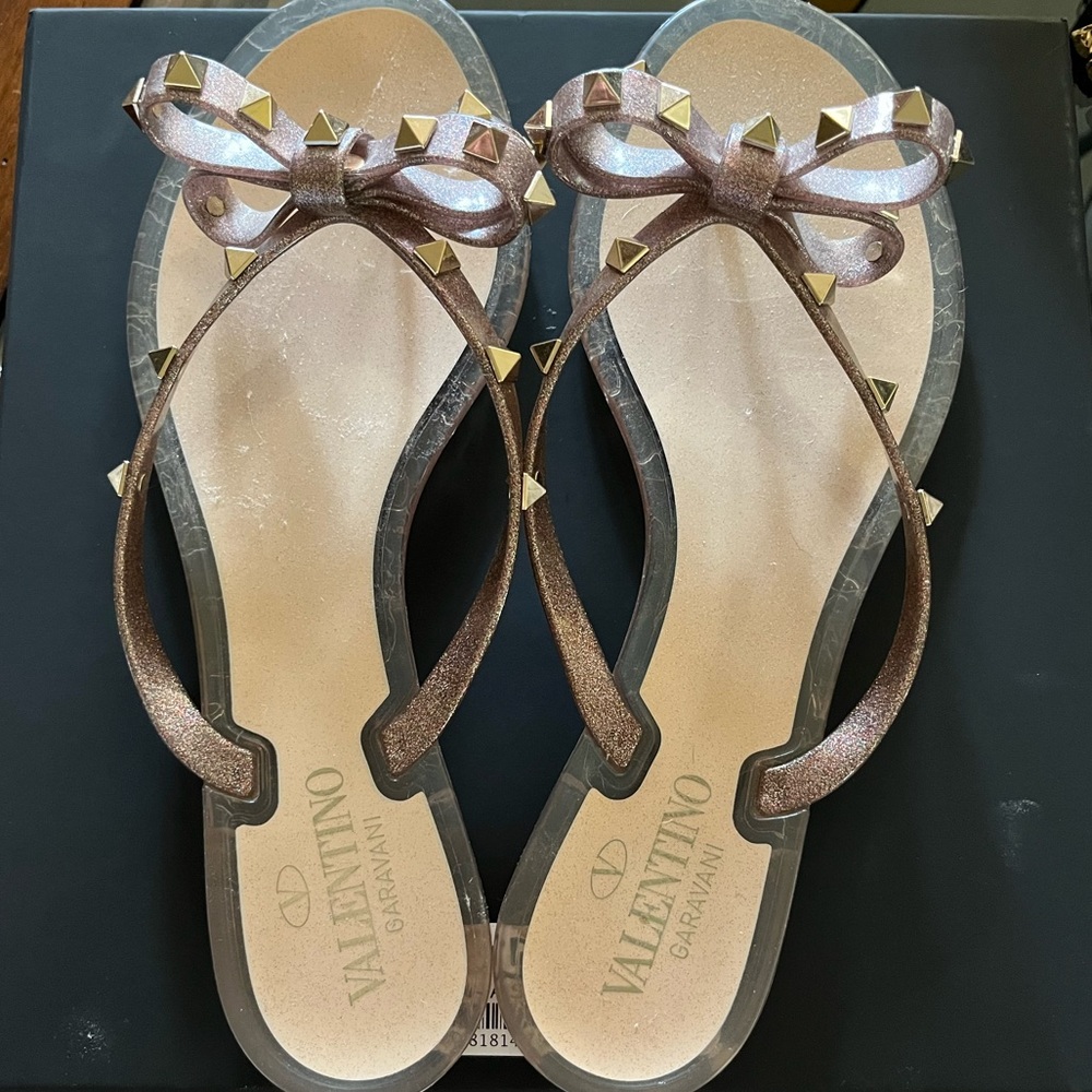 Authentic Valentinos Jelly Flip Flops